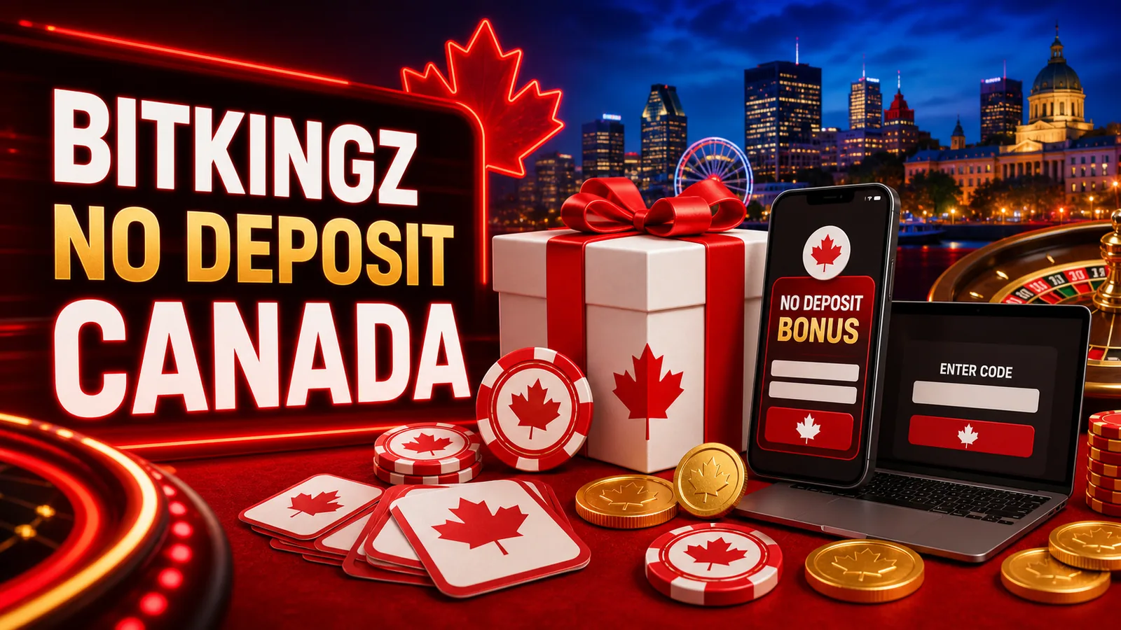 BitKingz No Deposit Bonus Canada content banner