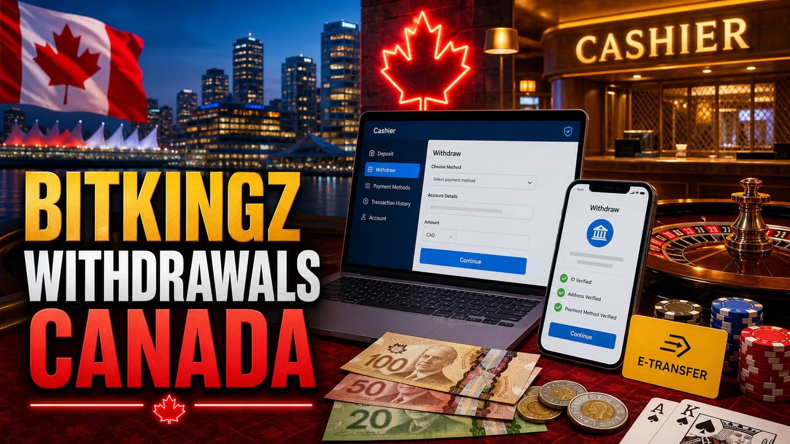 BitKingz Casino Withdrawals Canada content banner